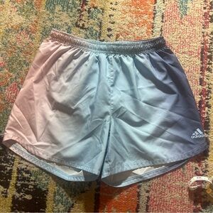 Adidas Youth XL (16) Running Shorts Blue Ombre Color
